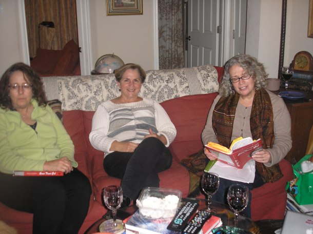 Reading a section of my mom's diaries.