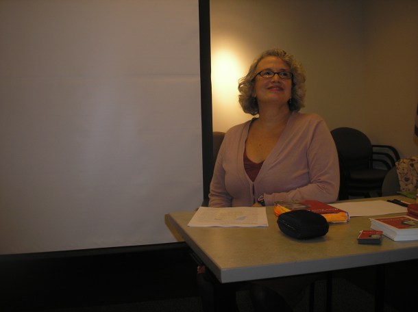 At the reading and signing in Morristown, NJ.