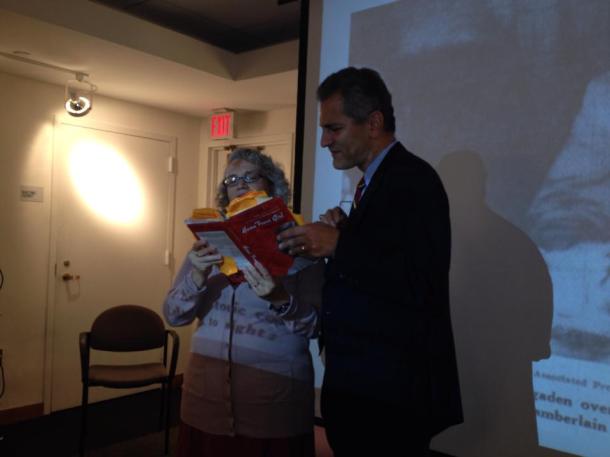 Tony Boyadjis and I reading "Frazier" and "Joan"