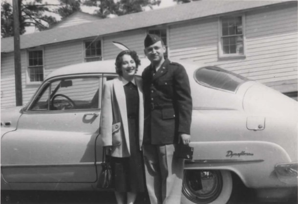 Ruth and Sidney Goldstein in South Carolina. Sidney was stationed there before he went to Korea.