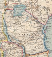 Map of German East Africa