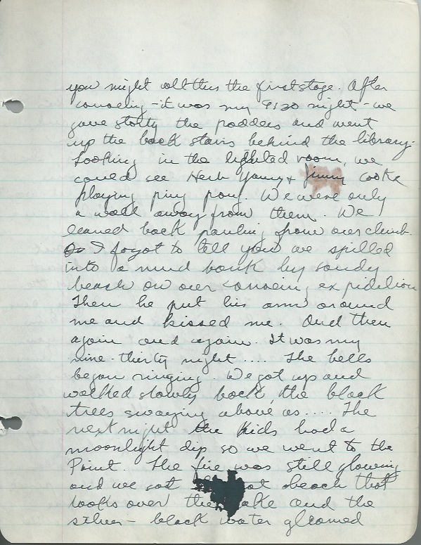 From Joan's diary:  Saturday, August 30, 1941