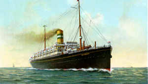 The Ryndam which my grandmother, Neva, sailed on in 1905.