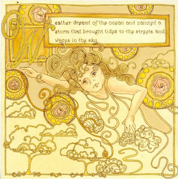 Sarah has amazing hair.  By Liz Morrison.