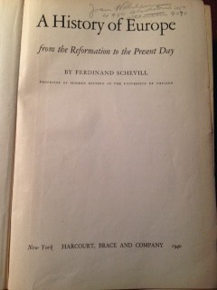 Joan has written her address here.