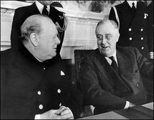 Eleanor Roosevelt wasn't any too pleased about Churchill's visit. Read about that visit here.
